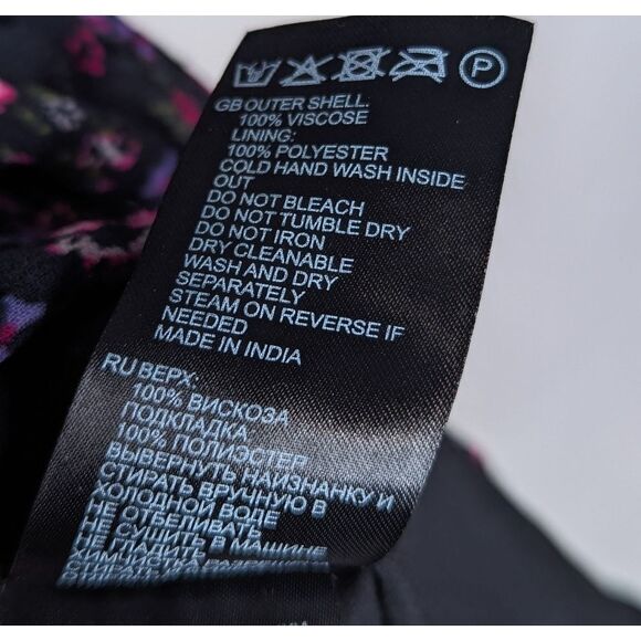 REISS Carey Floral Printed Ruffle Mini Dress - Picture 13 of 13